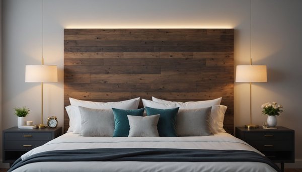 Tête de lit coussin suspendu : confort et élégance réunis